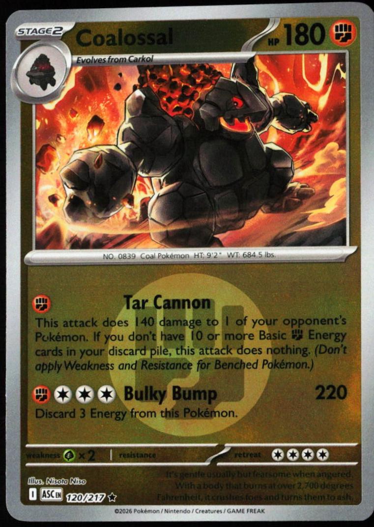 Ascended Heroes Coalossal [Energy] Pokémon card